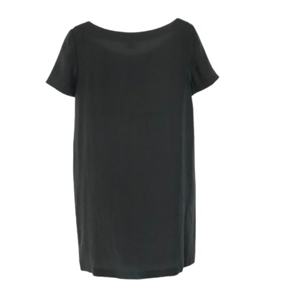 NWT Womens Size Small Club Monaco Lola Pure Silk Short Sleeve Shift Mini Dress - Picture 2 of 3